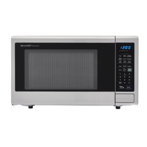 Sharp - 1.4 cu. ft. 1000W Sharp Stainless Steel Carousel Countertop Microwave Oven (SMC1442CS)