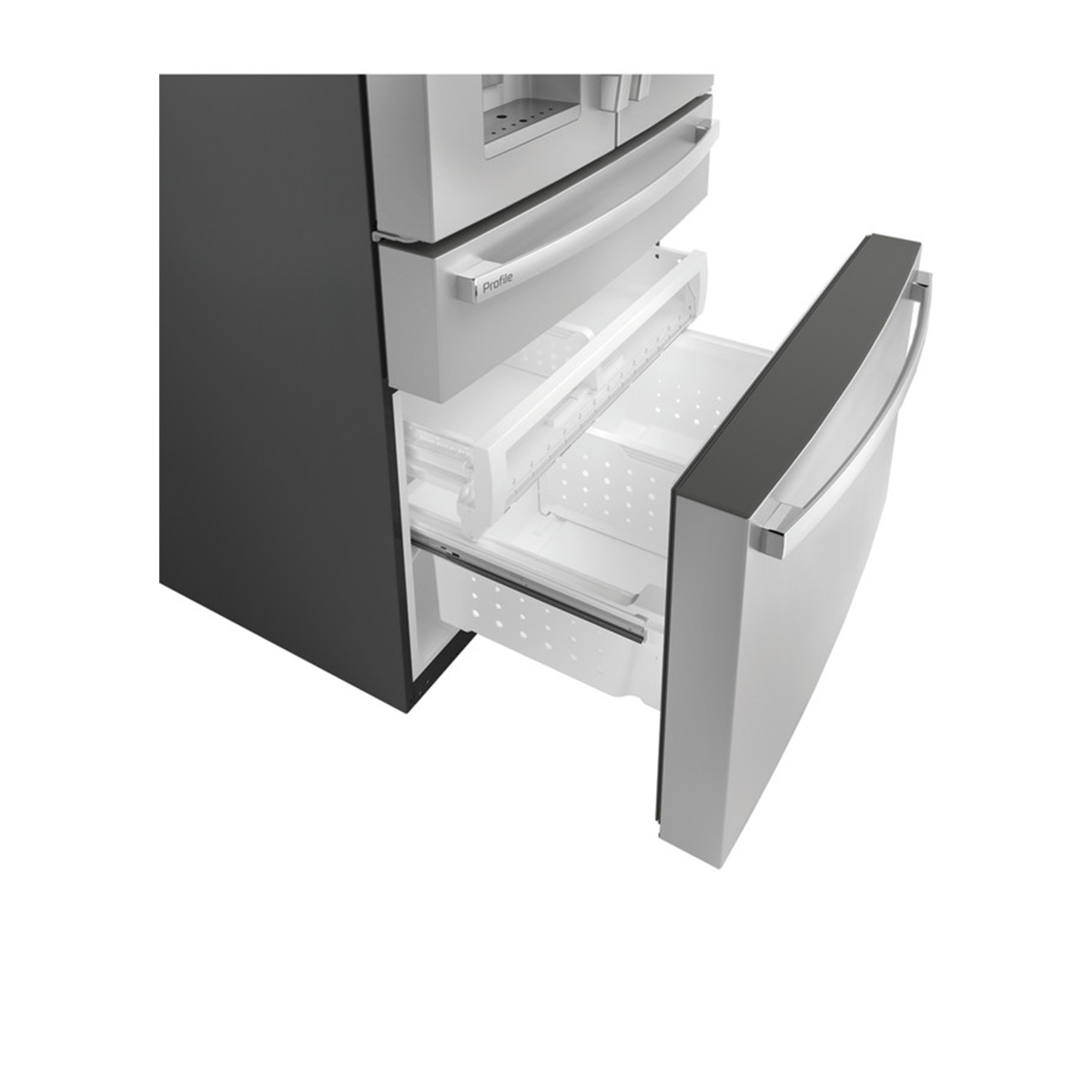 GE 27.9 Cu. Ft. Smart Fingerprint Resistant 4-Door French-Door Refrigerator with Door In Door
